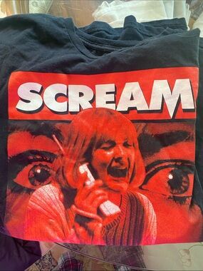 Adult Black & Red 'Scream' Graphic Tee